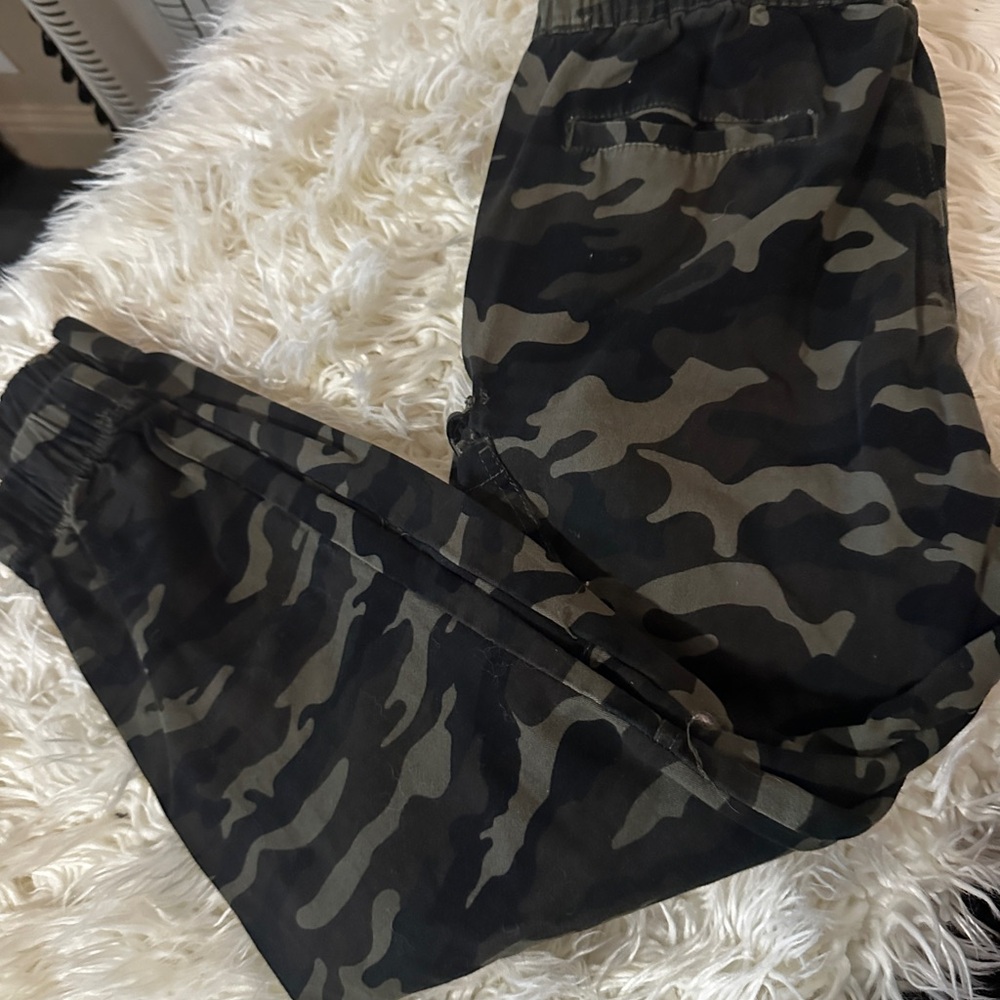 Black Tape Camouflage Joggers